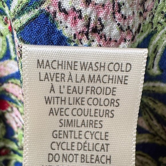 NWT Max Studio London Floral Print Short Sleeve Tiered Maxi Dress in Women's XL - Picture 16 of 16